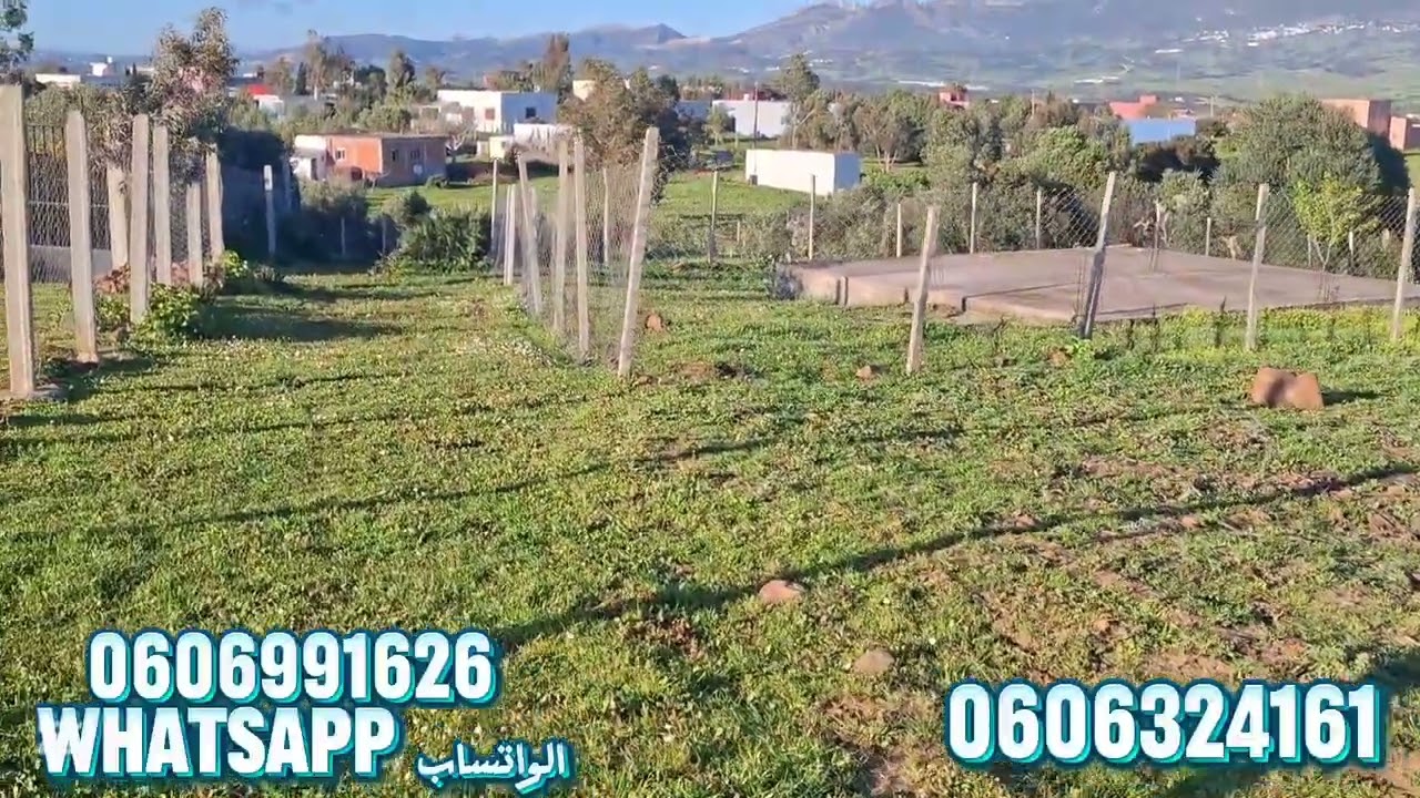 قطعتين ارضيتين الأولى 709متر والتانية 3500متر محفظتين واصلين الماء والضوء والطريق نواحي تطوان 