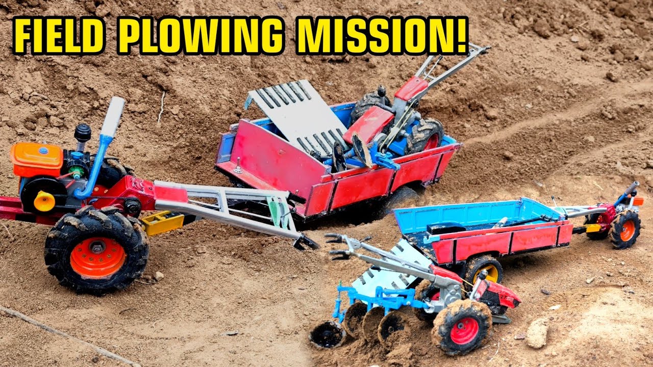 RC Tractor Heads To The Field For Plowing! Realistic Action🚜