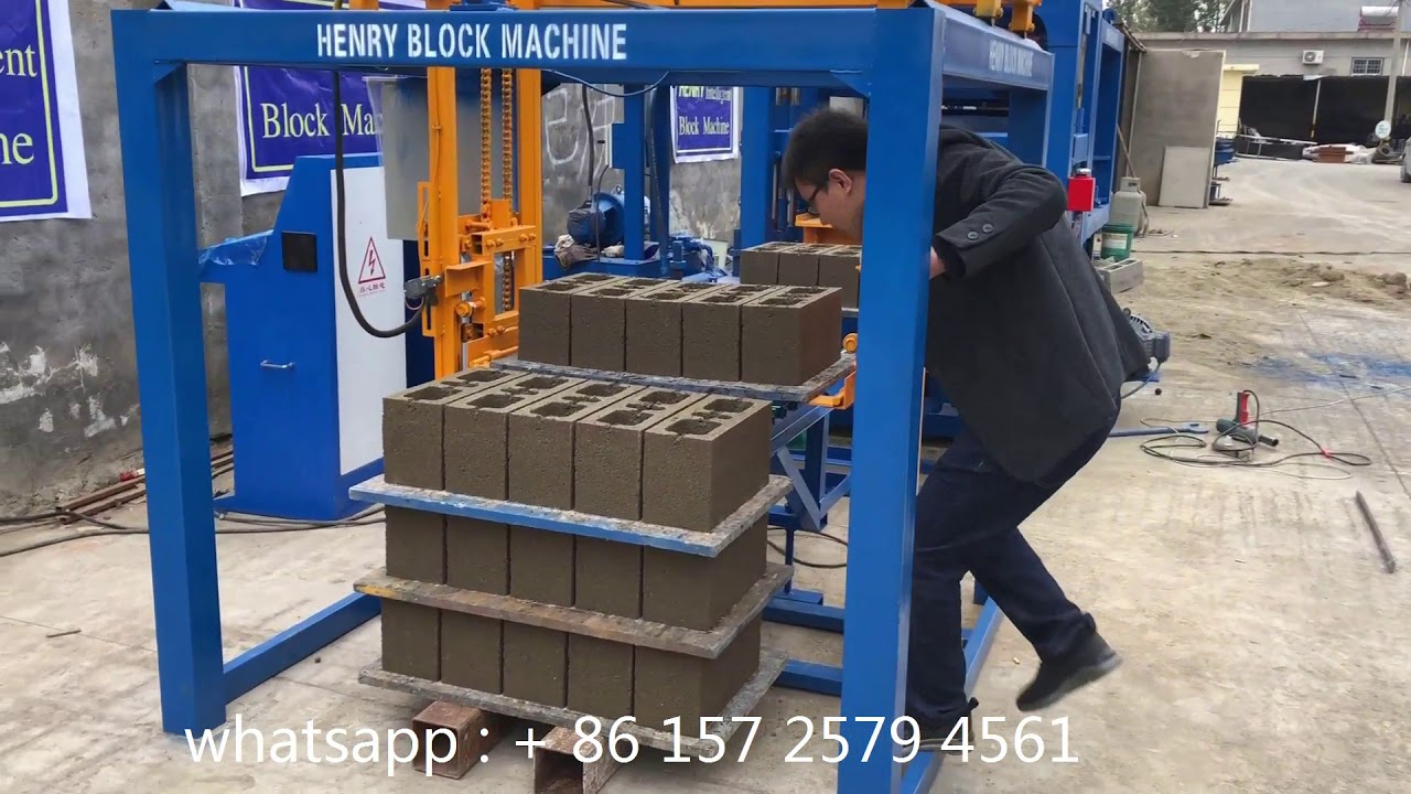 SSn QT4- 20 production line produce 400 x150x200mm hollow blocks  2