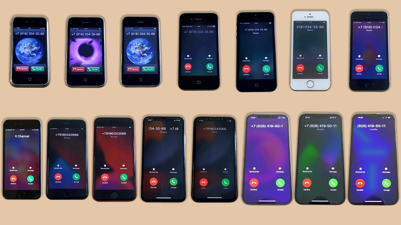 My 15 iPhones Incoming Call Collection 2022