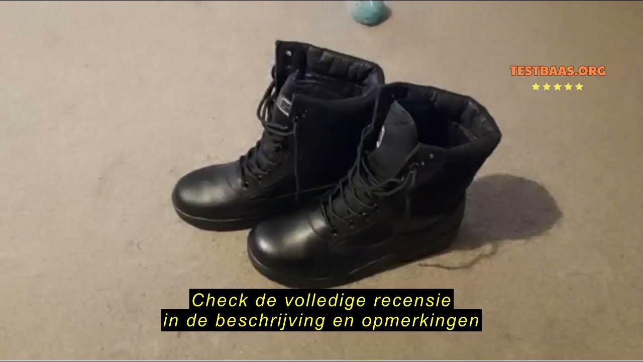 Review Savage Island Leren laarzen, vechtlaarzen, inzetlaarzen met ritssluiting, militair, leger, wa