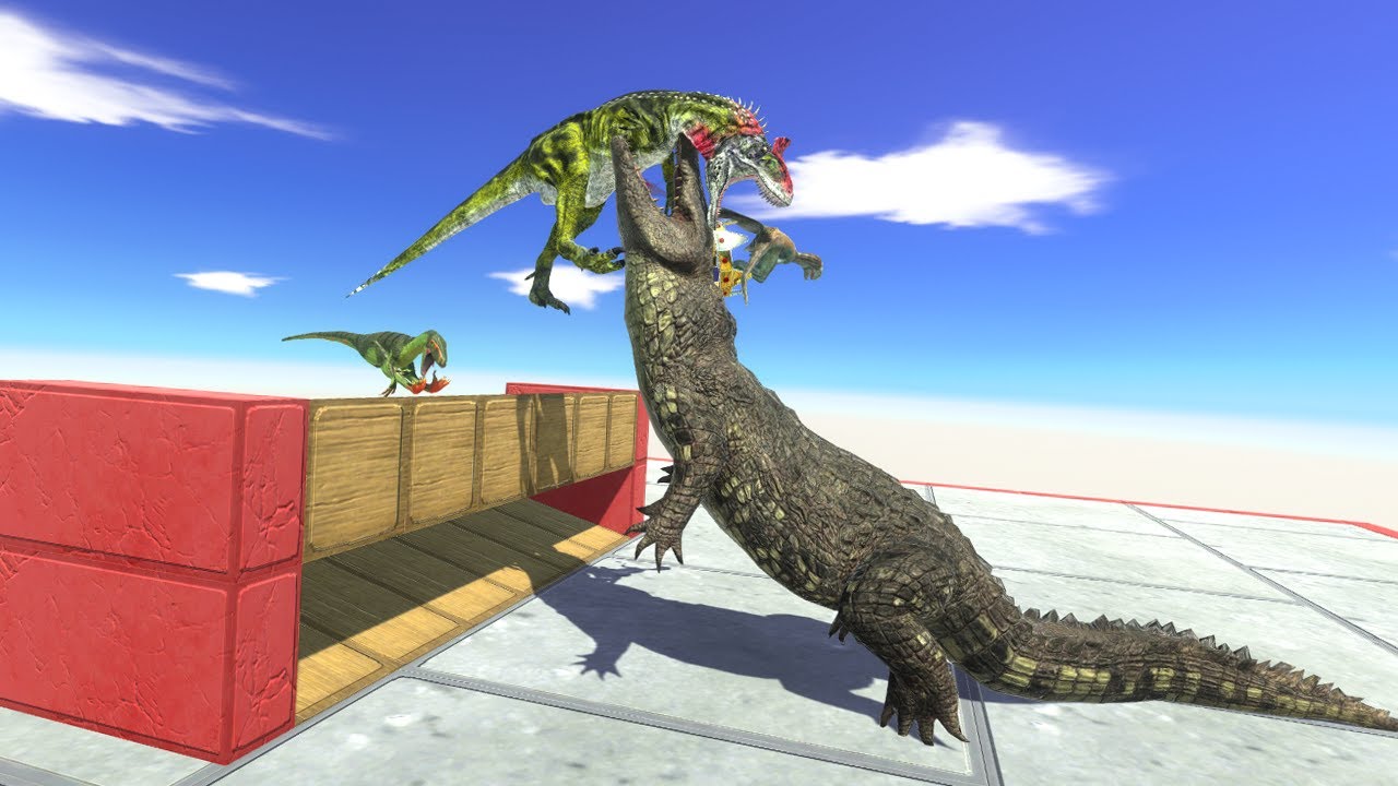 Carnivores Neighbors Attack King Purussaurus - Animal Revolt Battle Simulator