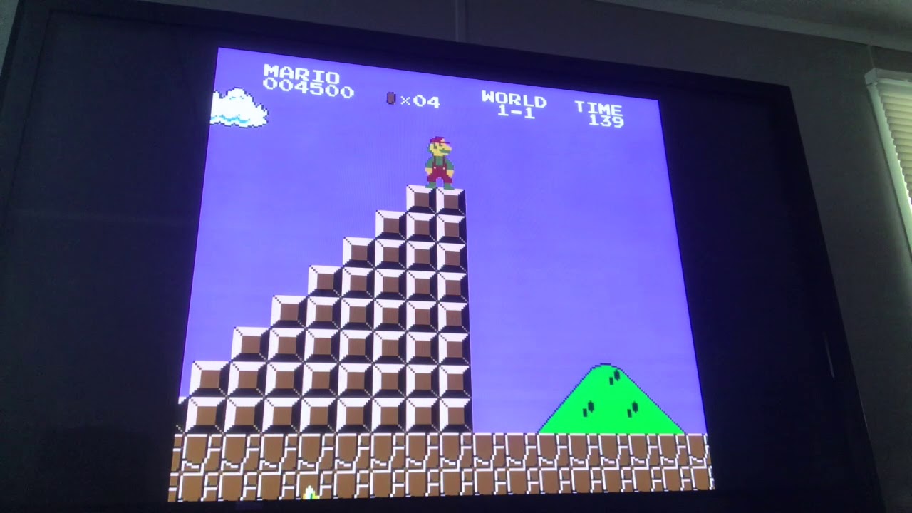 como saltar la bandera 1-1 super mario bros