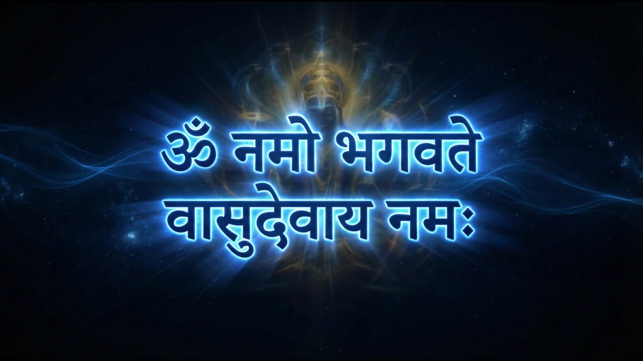 ॐ नमो भगवते वासुदेवाय 🌸 मुक्ति का द्वार खोलने वाला मंत्र Om Namo Bhagavate Vasudevaya