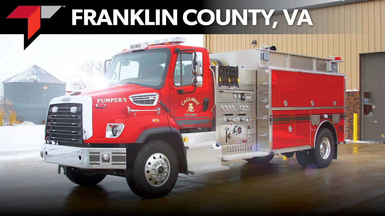Franklin County Fire Department Toyne Pumper Tanker/Tender Delivery Video