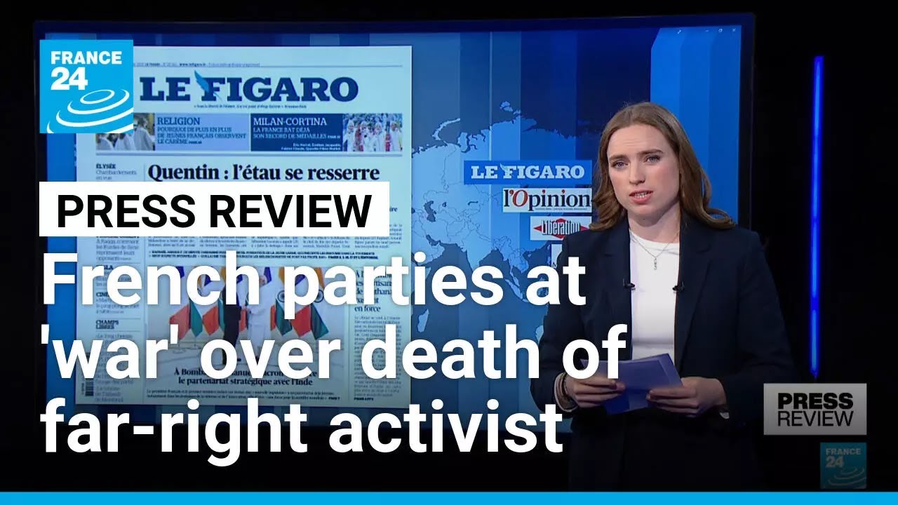Death of Quentin Deranque: suspect's LFI links puts left in hot water • FRANCE 24 English