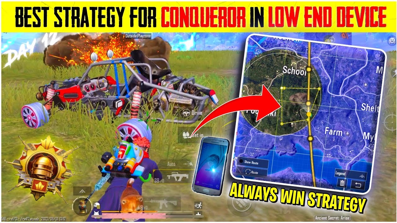 Best Conqueror Strategy for Low-End Devices | C3S7 Solo Conqueror Day 12 | Solo Conqueror Rank Push