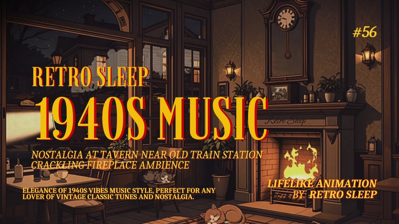 Vintage Classic 1940s Vibes Tunes Playing in Another Room at Tavern Near Old Train Station #56