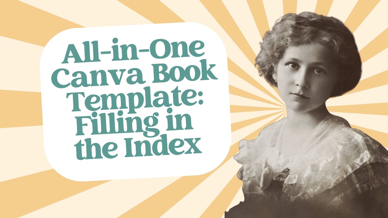 All-in-One Family History Book Canva Template: Filling in the Index