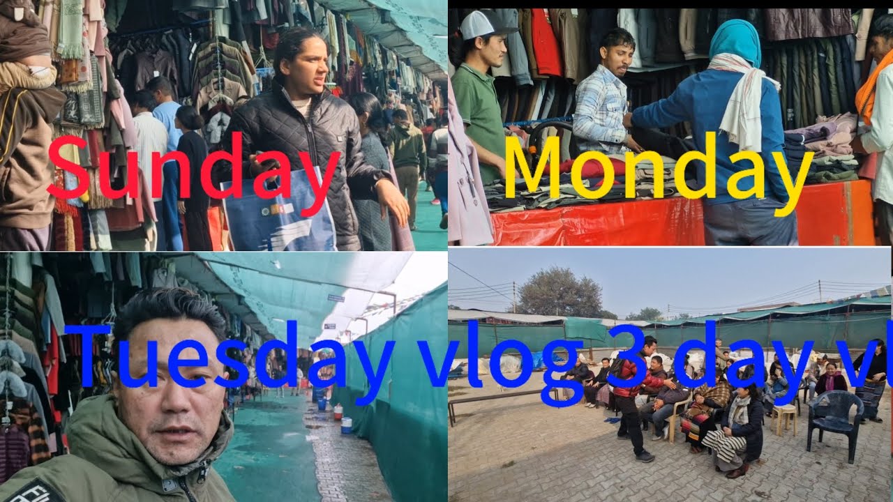 Sunday Monday Tuesday vlog Bahadurgarh tibetan Refuge Markat update#vlog#viral 