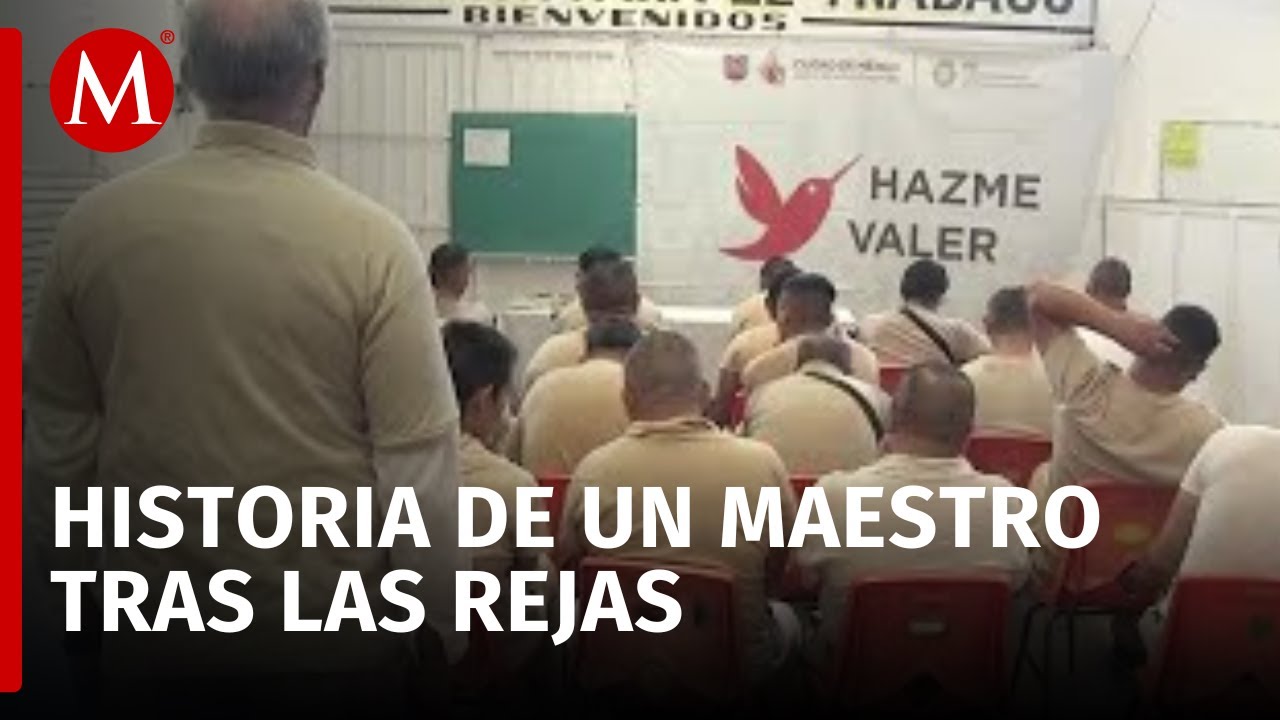 Profesor imparte clases en el Reclusorio Oriente mientras cumple sentencia