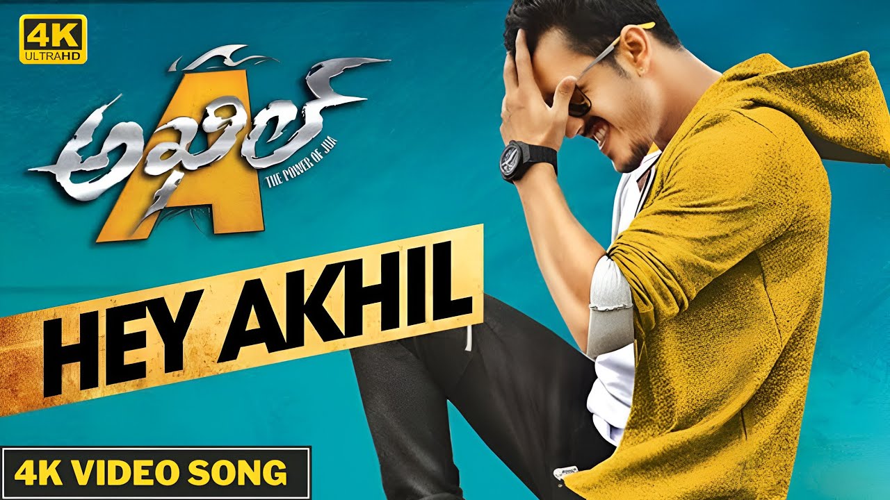 Hey Akhil 4k Video Song || Akhil - The Power Of Jua || Akhil Akkineni, Sayesha|| Anup Rubens