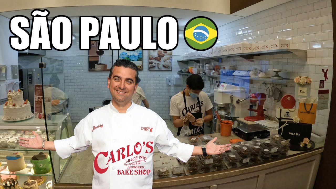 GRINGO ITALIANO NA CARLOS BAKERY EXPERIMENTANDO OS DOCES DO CAKE BOSS | Vale a pena ou &eacute; so nome?