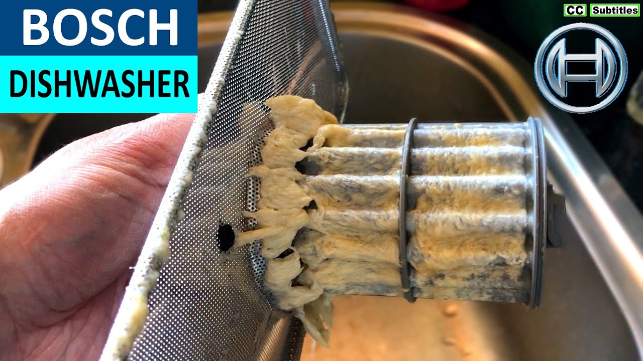 How to clean Filter in Bosch Dishwasher for Maximum Efficiency - Bosch Dishwasher not draining Water