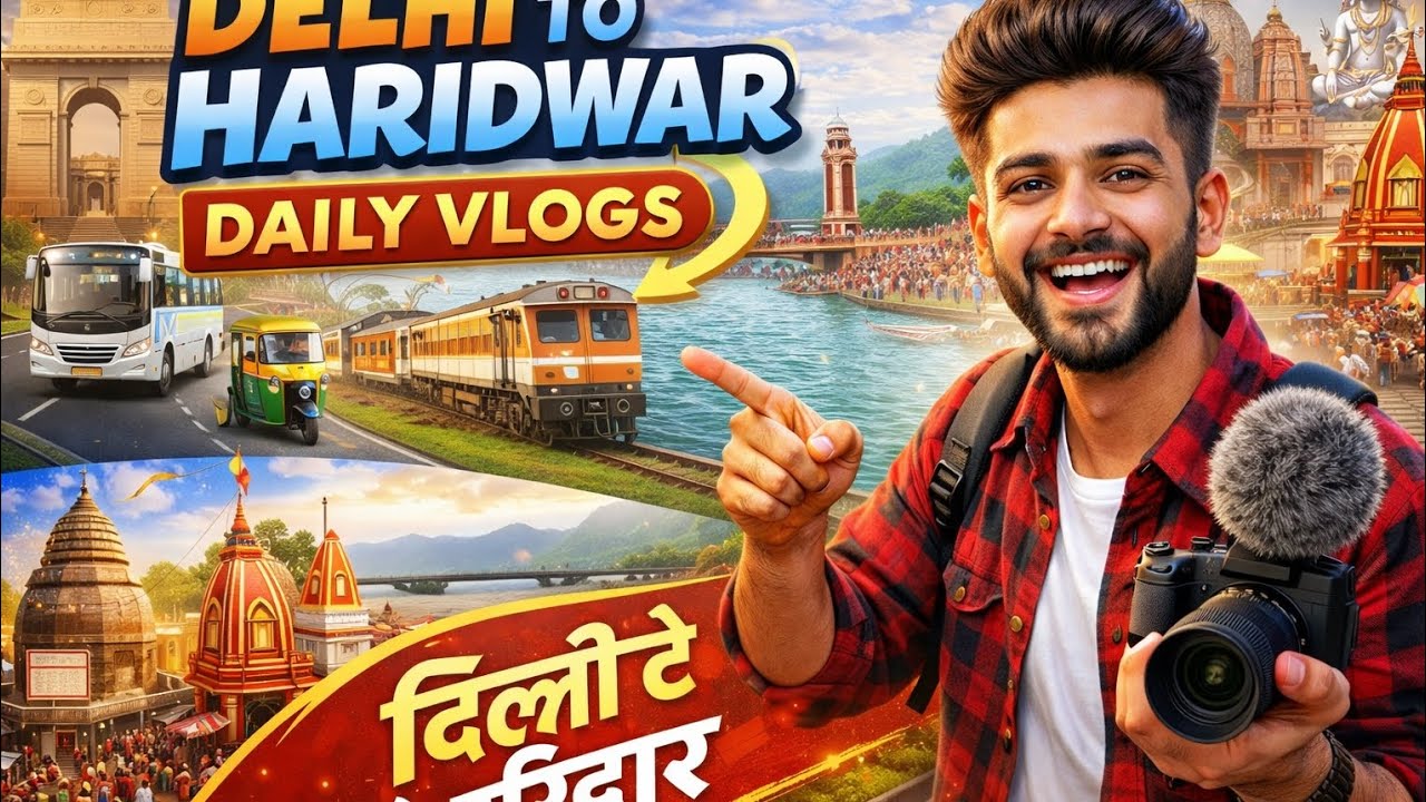 Delhi to Haridwar Daily Vlog 🚆 | Har Ki Pauri Ganga Aarti 🙏 | Budget Trip & Travel Guide 2026 