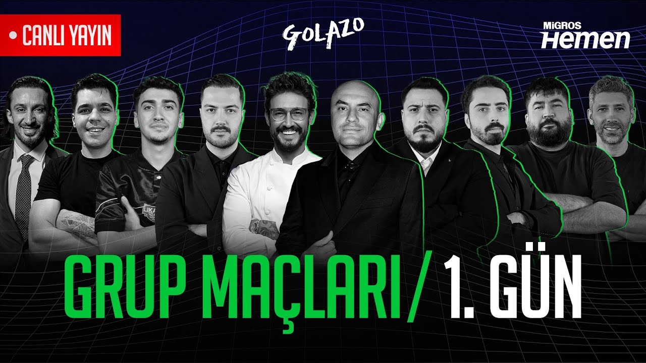 🔴GRUP MA&Ccedil;LARI 1.G&Uuml;N I Golazo Cup TR