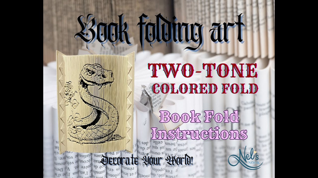 Two tone coloured 180 degree book fold / MMCF / 2-1 Fold / Shadow Fold