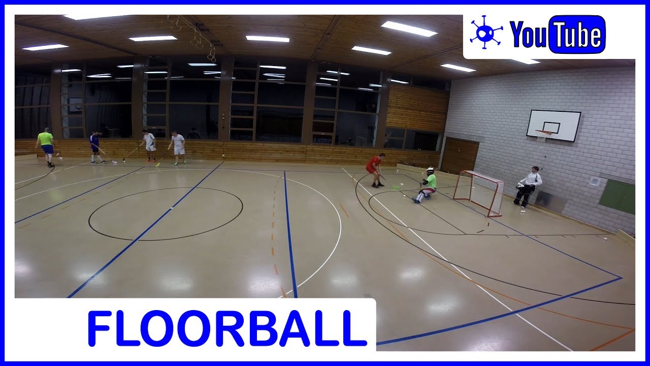Floorball Three Passes and Shot