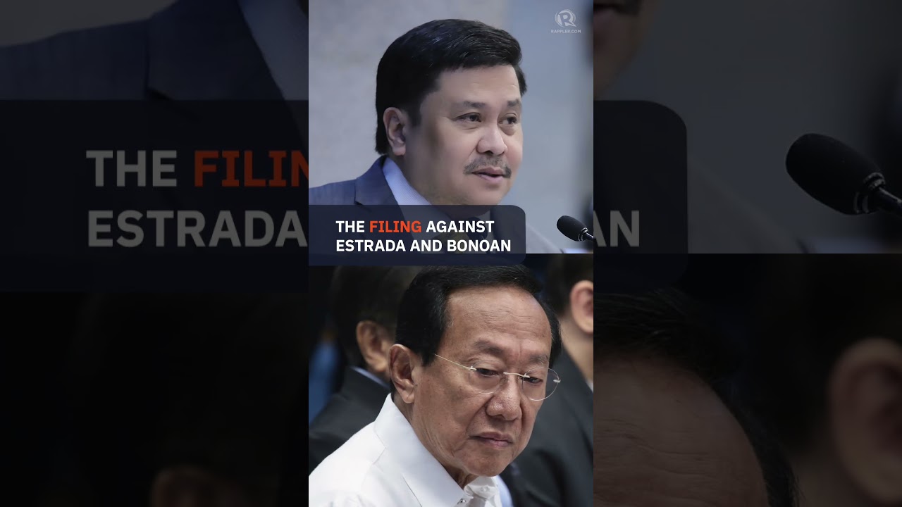 Estrada, Bonoan charged with plunder, graft over flood control scam