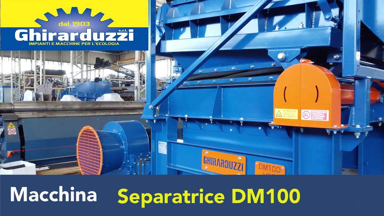 Ghirarduzzi - Separatrice densimetrica DM100 sabbia gomma