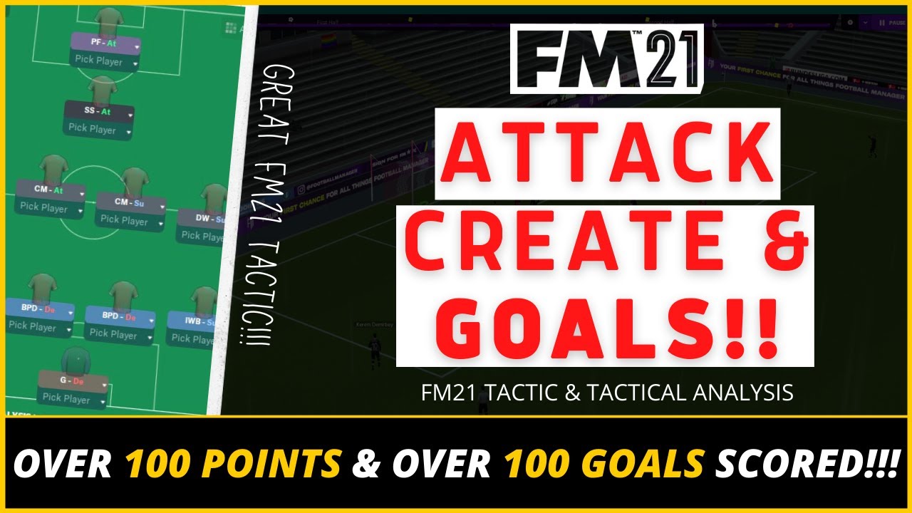 DOMINATE! Attack, Create & Goals! | Over 100 Goals Scored | Best FM21 Tactics