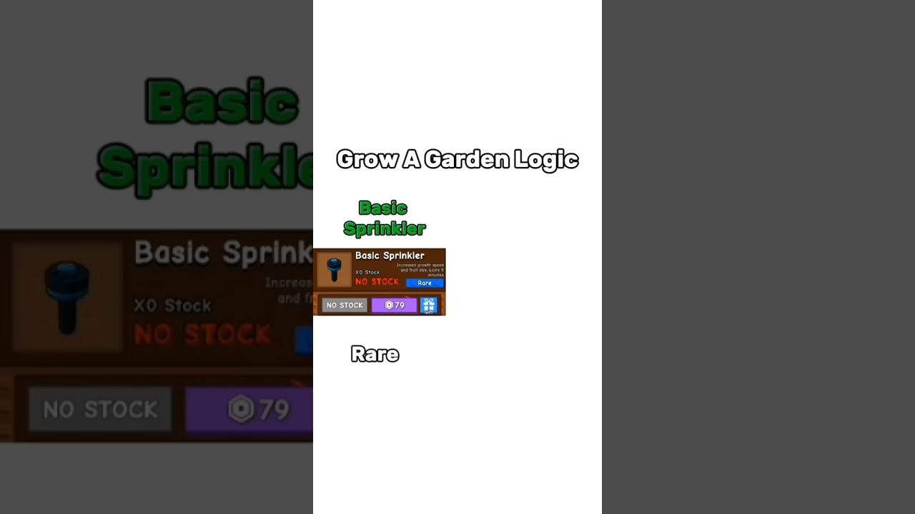 Grow a Garden Logic #roblox #foryou #trend #trending #gag #logic