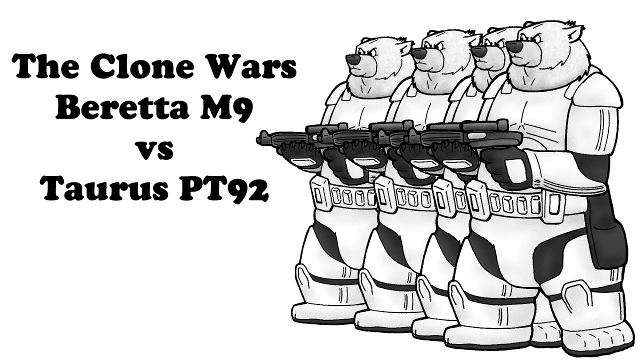 Clone Wars Beretta M9 vs Taurus PT92