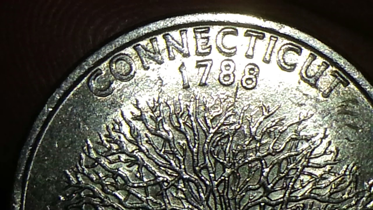 1999 P CONNECTICUT STATE QUARTER DOUBLE DIE REVERSE