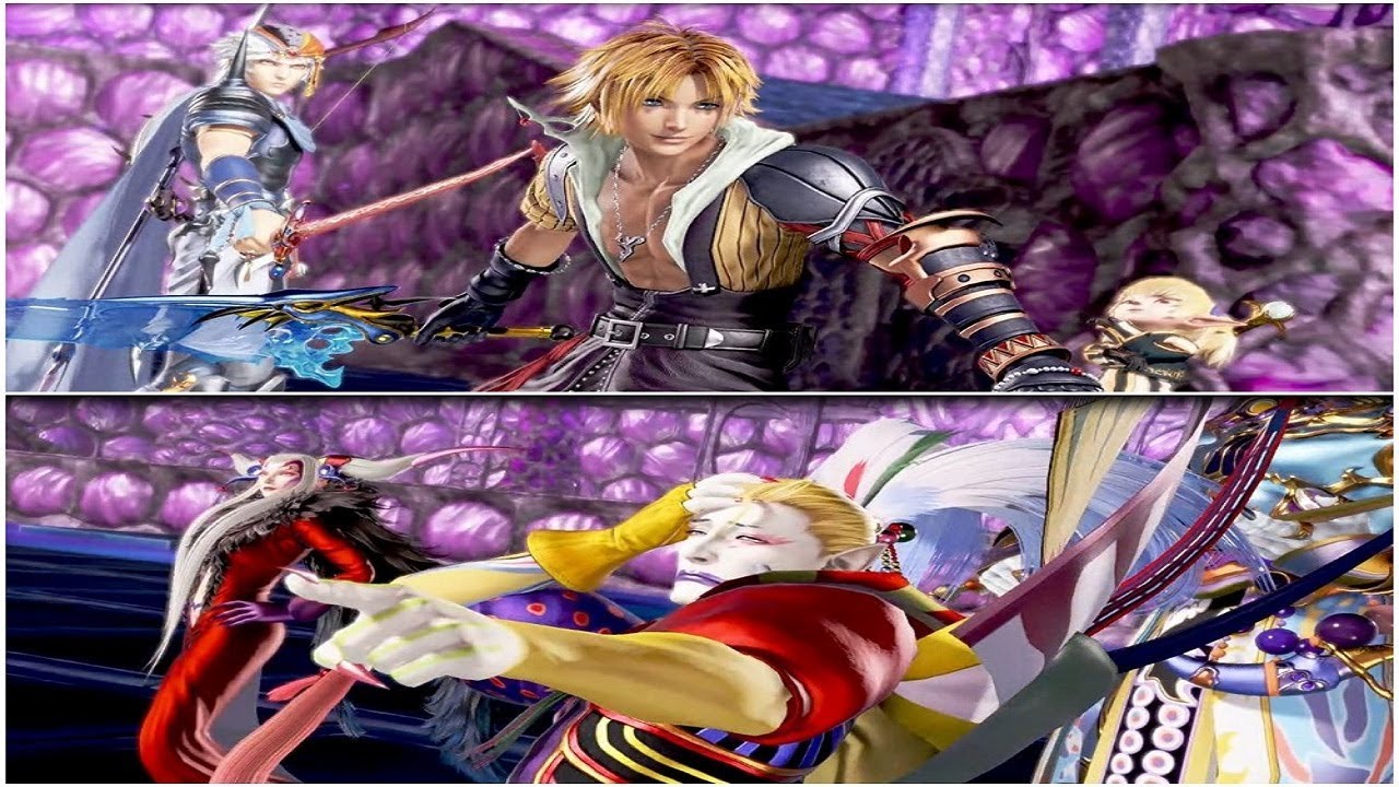 Dissidia: Final Fantasy NT (PS4) Tidus/Firion/Shantotto V.s. Kekfa/Ultimecia/Exdeath HD 720p 60fps