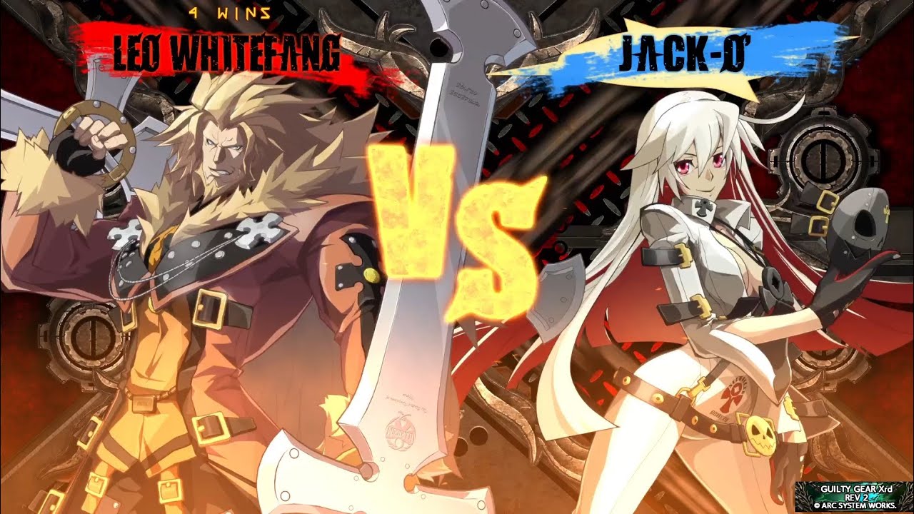 Guilty Gear Xrd Rev 2 Leo Whitefang VS Jack-o🎃