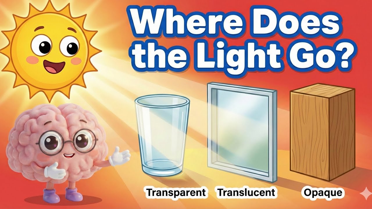 Can Light Pass Through? | Transparent, Translucent & Opaque Objects | Brainy Kidz TV