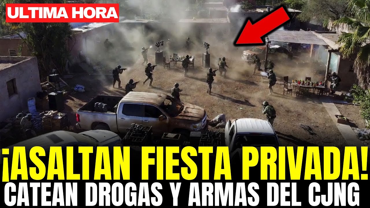 ¡ASALTO A FIESTA PRIVADA del CJNG! MURCIELAGOS DESATAN OPERATIVO y DECOMISAN DROGA y ARMAS