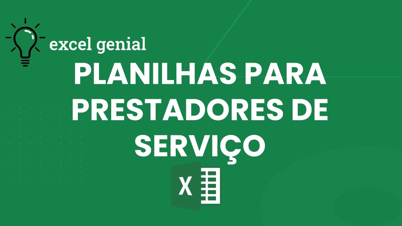 Pacote PLANILHAS PRESTADORES de SERVIÇO: 10 planilhas ESSENCIAIS