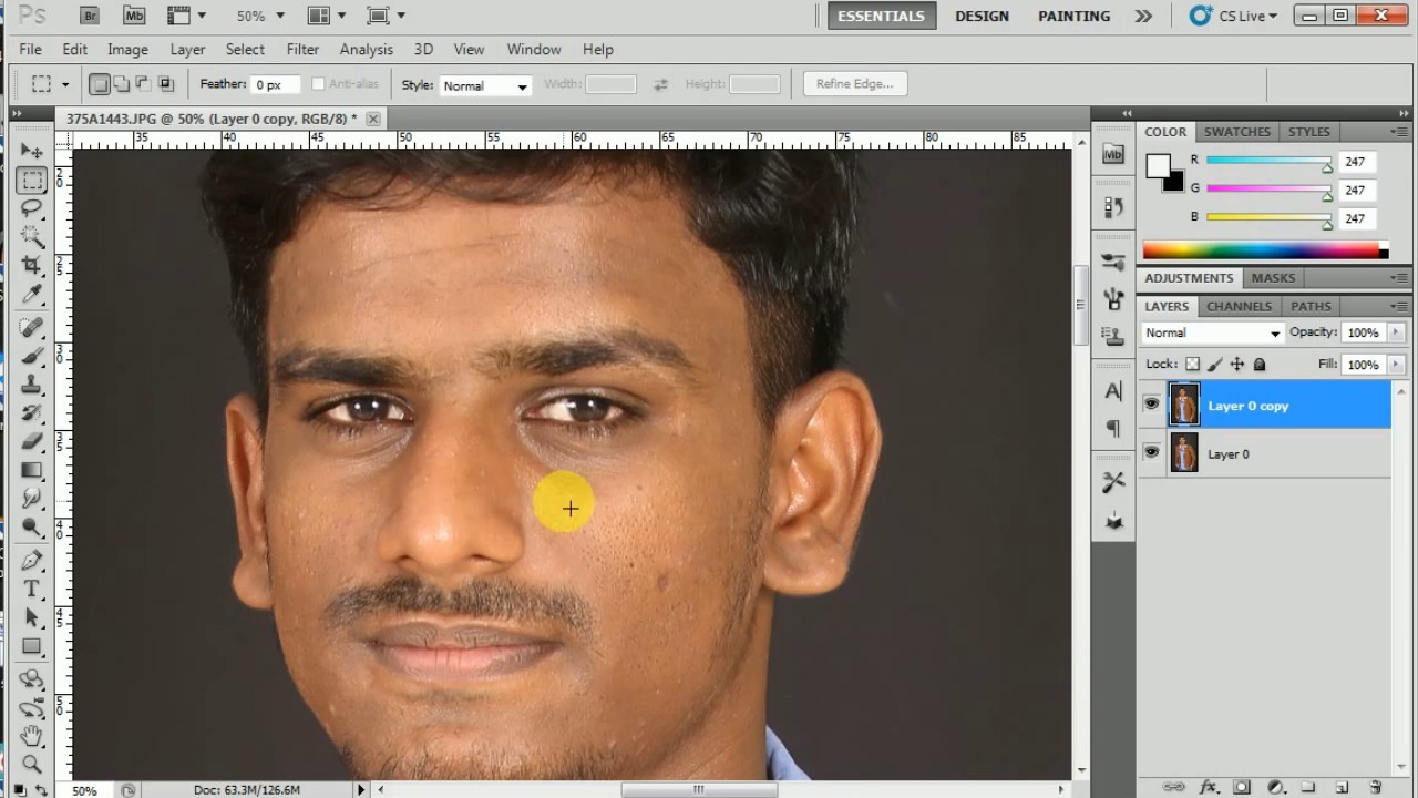 Photoshop Tutorial in Tamil How to Quickly Smooth Skin