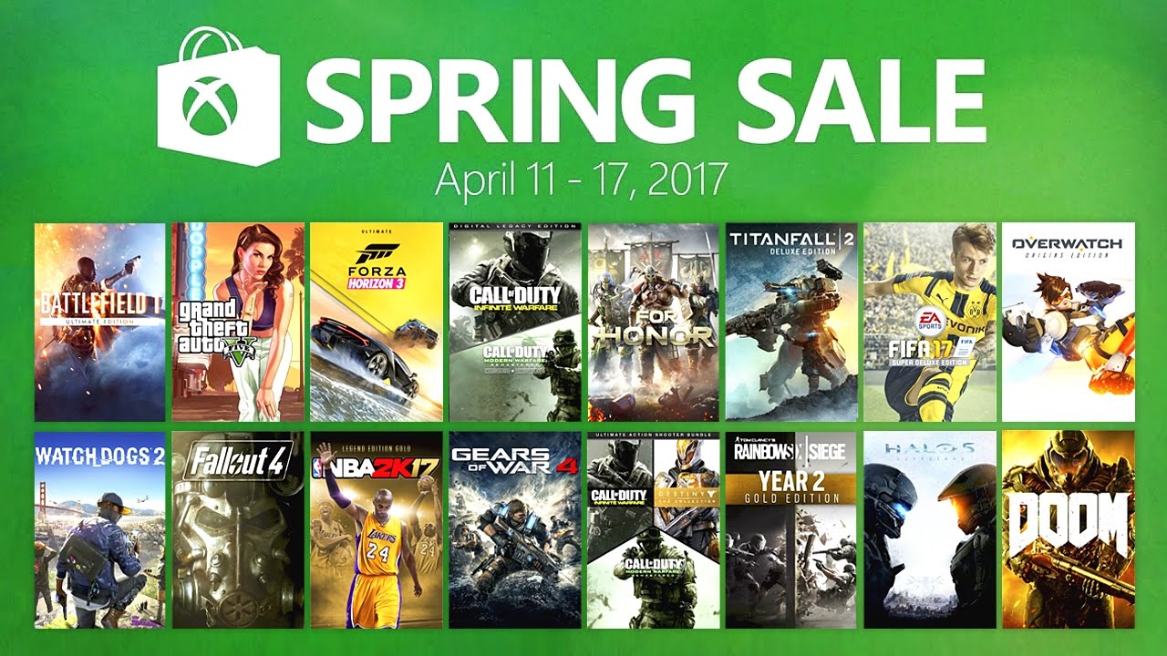 Xbox Spring Sale - Great Deals on Video Games! (Overwatch, Call of Duty, Battlefield 1 & More)
