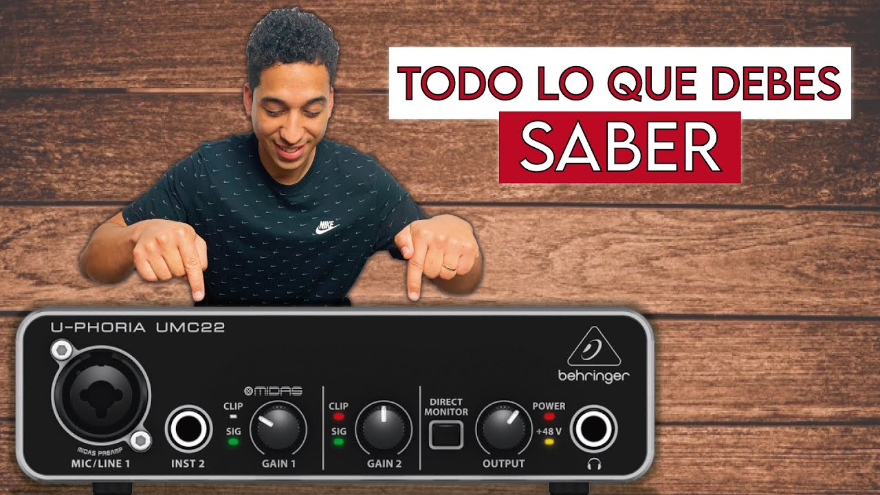✅INTERFAZ de audio BEHRINGER U-PHORIA UMC22 ✅| REVIEW ESPAÑOL | OSCAR CAMPOS