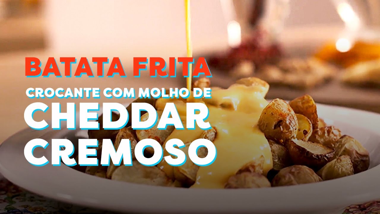 Batata Frita Crocante com Molho de Cheddar Cremoso  |  Kitchen Revolution Midea Polishop
