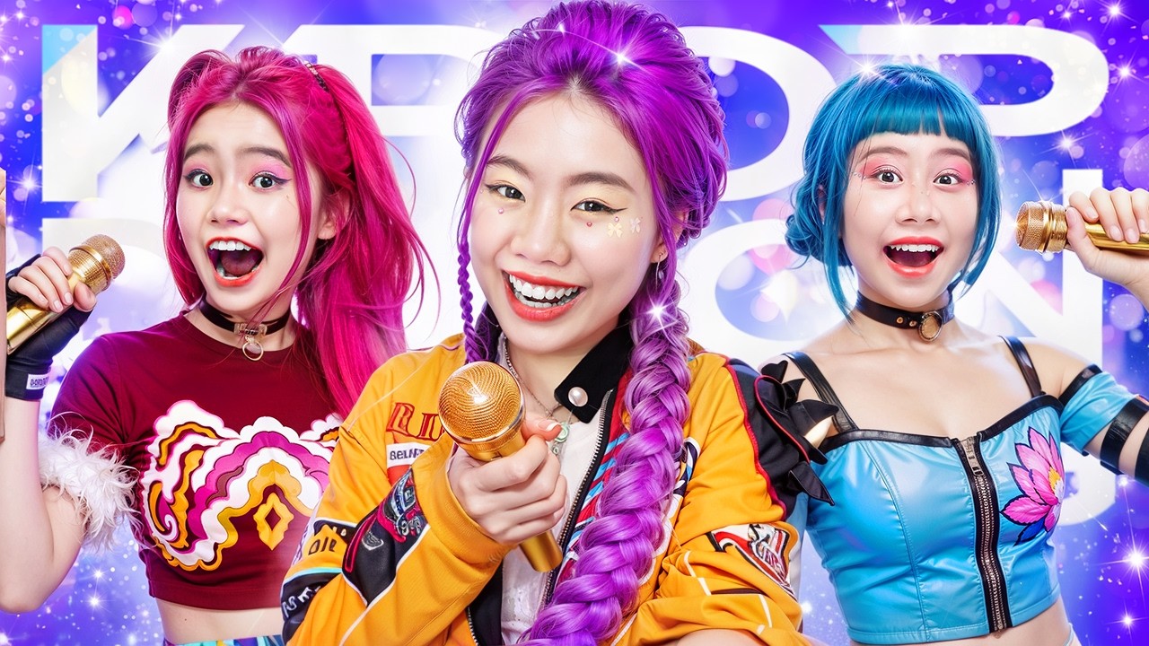 Бэби Долл И Друзья Превращаются В K-pop Охотников! Хантрикс В Реальной Жизни