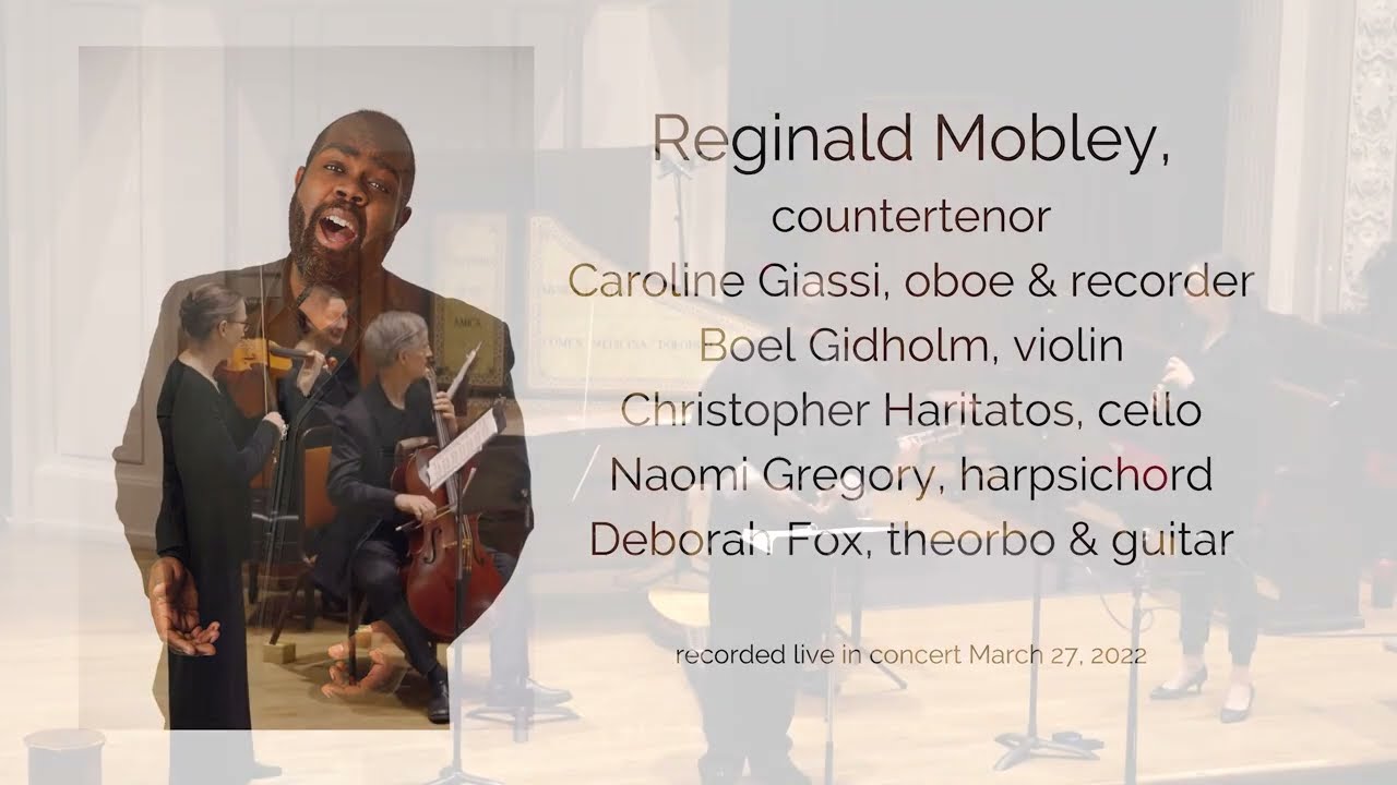 Pegasus Early Music presents Reginald Mobley, countertenor