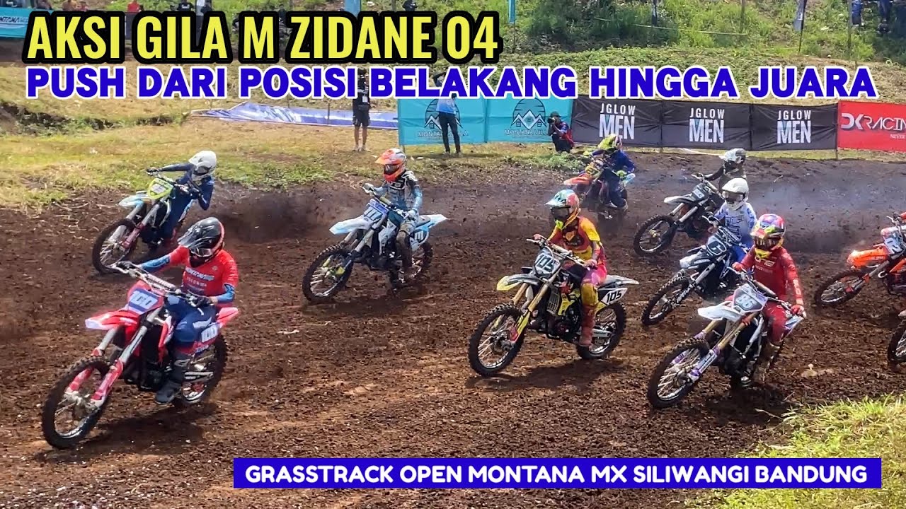 Aksi Tergila M Zidane Dari Posisi Belakang Hingga Juara Grasstrack Montana Siliwangi