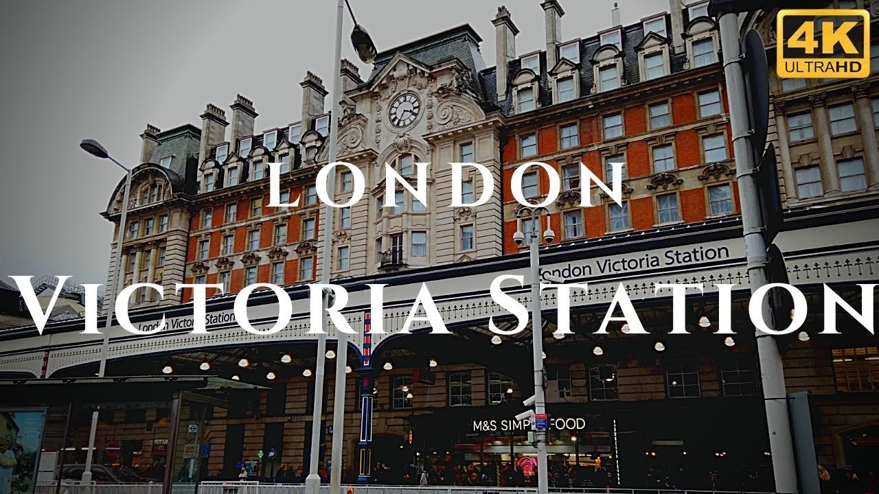 London Victoria Station Walk Through England 4K