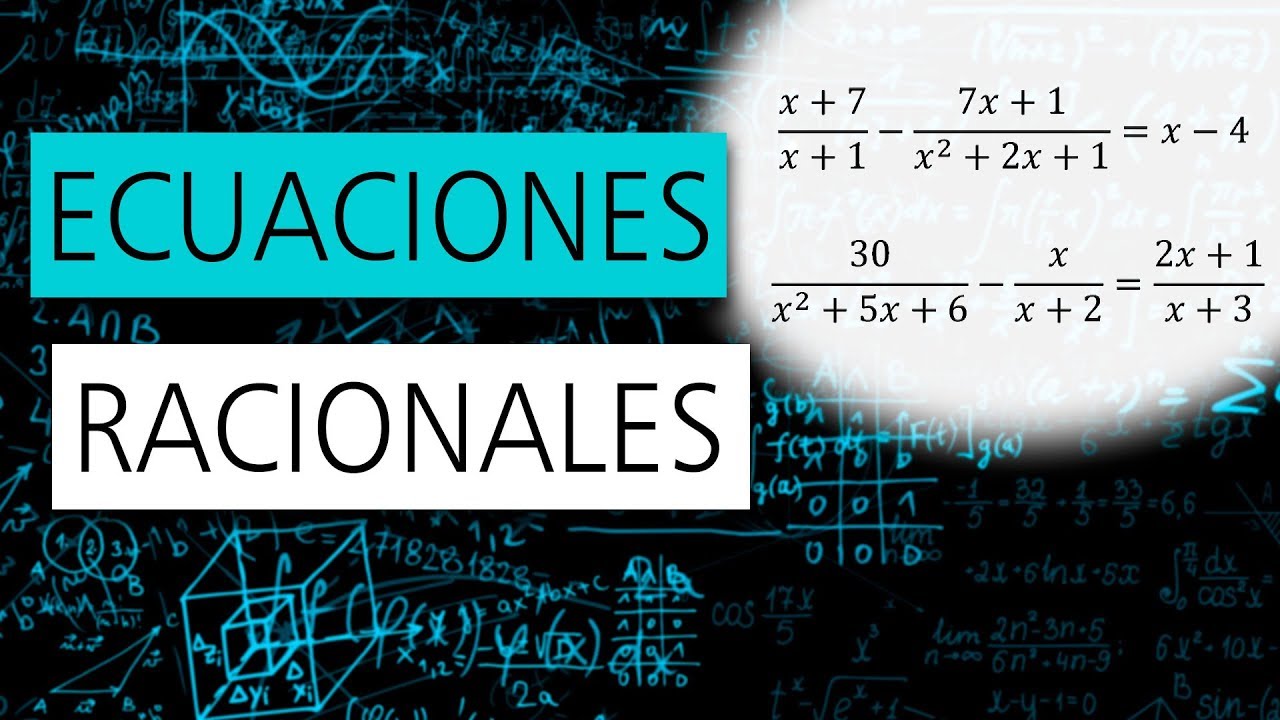 Cómo resolver ECUACIONES RACIONALES [con X en el DENOMINADOR] 02
