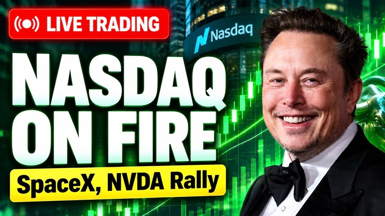 Nasdaq Insane Rally 🚀 $SPCX $NVDA Huge Breakout | Live Trading Stock Market Today $TSLA