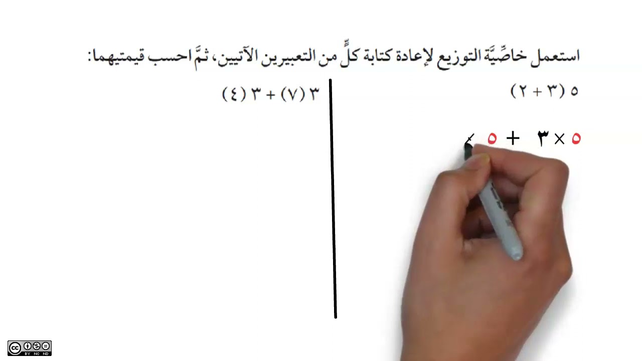 الجبر: خصائص العمليات / الصف أول إعدادي