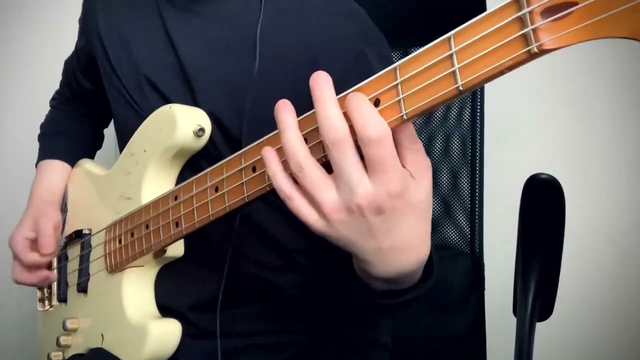 [BPM=120] 30 minutes of endurance down picking practice for bass guitar