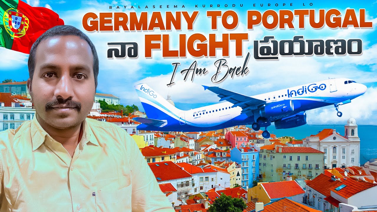I’m back to Portugal | Germany to Portugal flight journey | Germany vlogs in Telugu