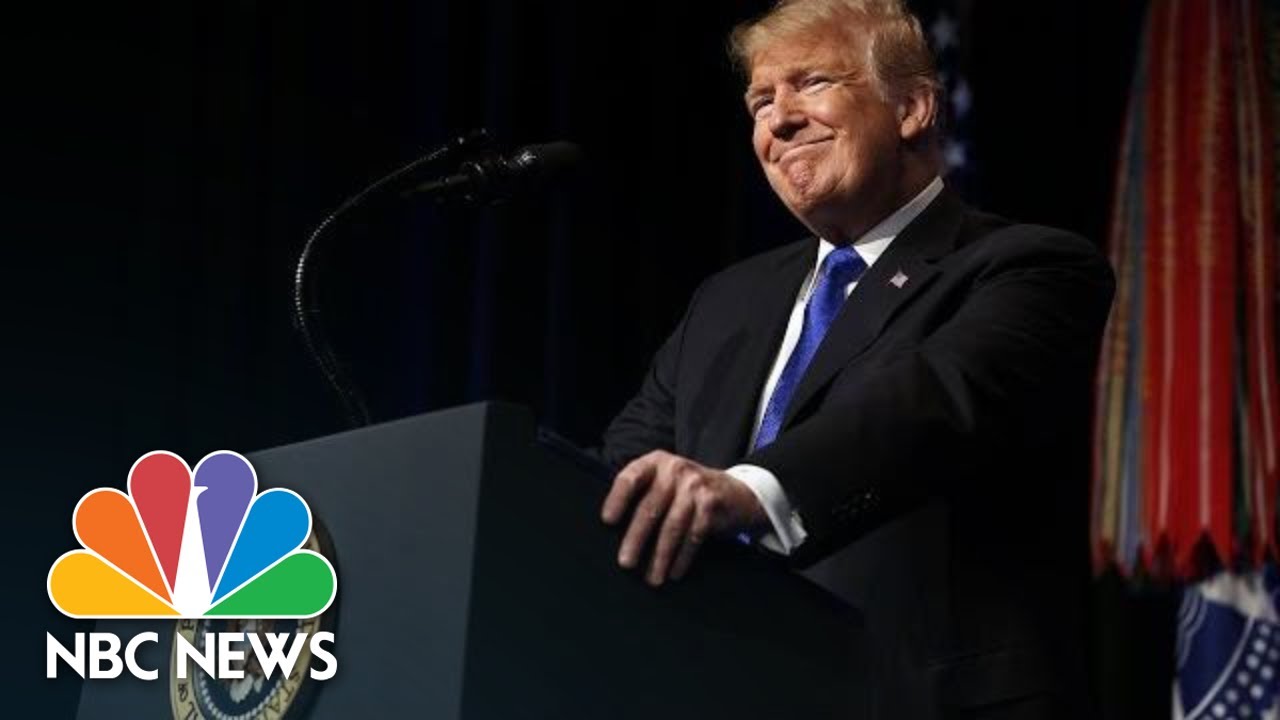 President Donald Trump Praises Space Force: 'No Substitute For American Military Might' | NBC News