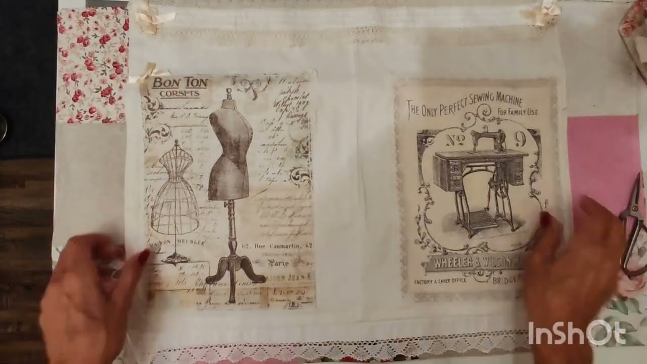 Présentation Sous main Shabby pour un Atelier de couture. @lescreasdechanel9288