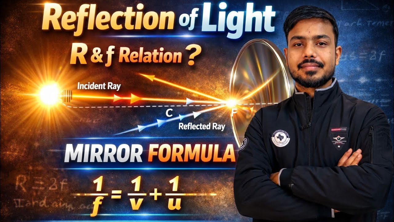 Class 12 Physics Chapter 9 | Reflection | Relation between R & f | Mirror Formula | #exam #viral 