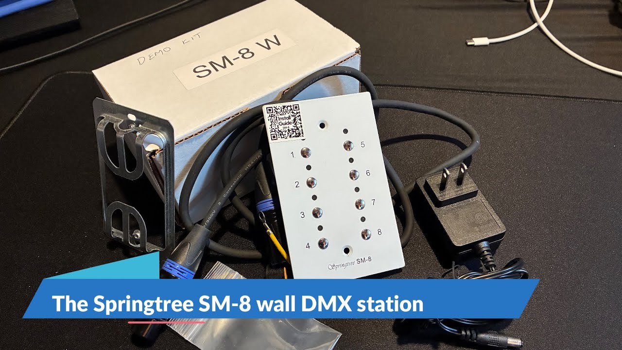 Springtree SM-8 DMX wall control station